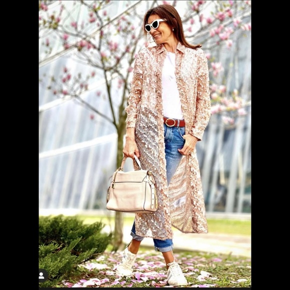 NEW ZARA PREMIUM COLLECTION LONG SEQUENCE TUNIC - Picture 7 of 9